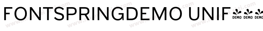 FONTSPRINGDEMO UNIF字体转换